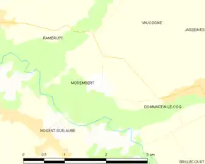 Poziția localității Morembert