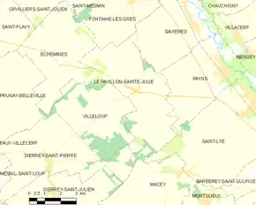 Poziția localității Le Pavillon-Sainte-Julie