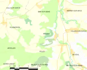 Poziția localității Polisot