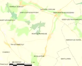 Poziția localității Rigny-la-Nonneuse