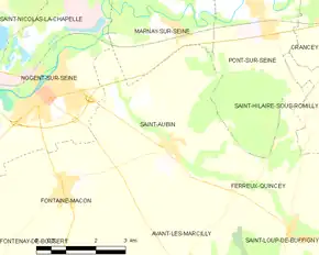 Poziția localității Saint-Aubin
