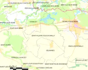 Poziția localității Saint-Hilaire-sous-Romilly