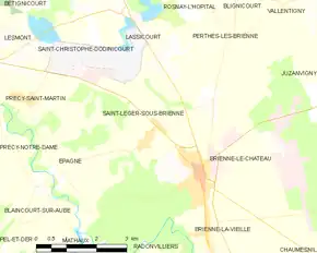 Poziția localității Saint-Léger-sous-Brienne