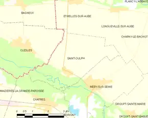 Poziția localității Saint-Oulph