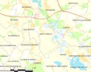 Poziția localității Saint-Thibault