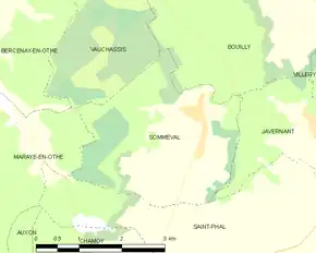 Poziția localității Sommeval