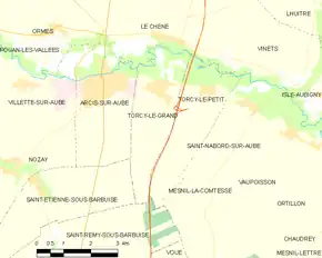 Poziția localității Torcy-le-Grand