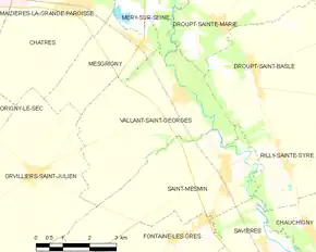 Poziția localității Vallant-Saint-Georges