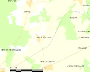 Poziția localității Vauchonvilliers