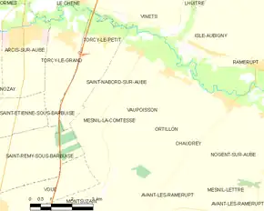 Poziția localității Vaupoisson