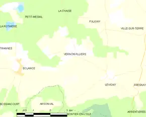 Poziția localității Vernonvilliers