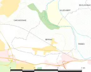 Poziția localității Berriac