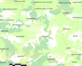 Poziția localității Bouisse