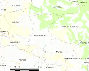 Poziția localității Brugairolles