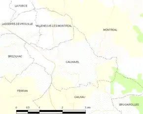 Poziția localității Cailhavel