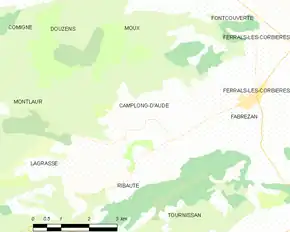 Poziția localității Camplong-d'Aude