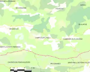 Poziția localității Camps-sur-l'Agly