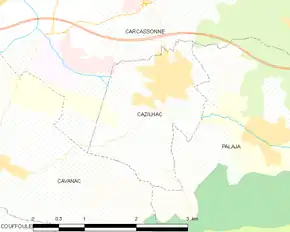 Poziția localității Cazilhac