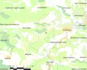 Poziția localității Fa