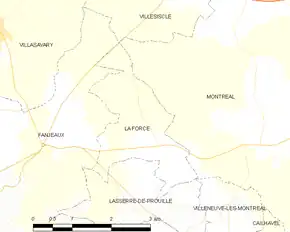 Poziția localității La Force