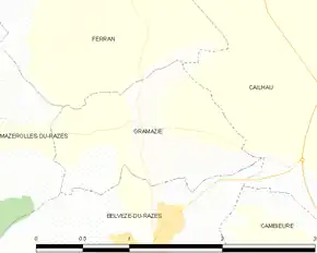 Poziția localității Gramazie