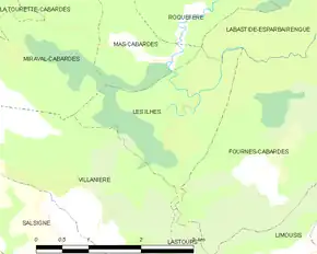 Poziția localității Les Ilhes