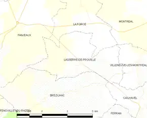 Poziția localității Lasserre-de-Prouille