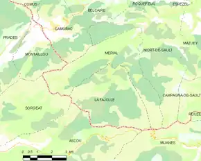 Poziția localității Mérial