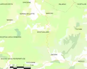 Poziția localității Montgaillard