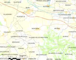 Poziția localității Montréal