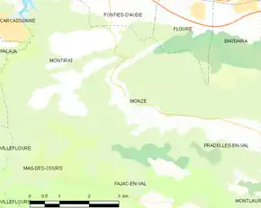 Poziția localității Monze