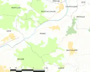 Poziția localității Pomas