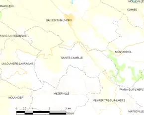 Poziția localității Sainte-Camelle