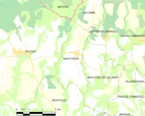 Poziția localității Saint-Denis