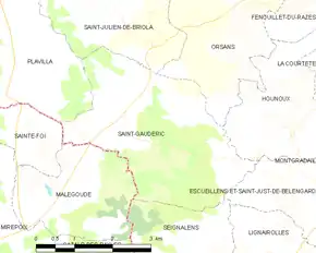 Poziția localității Saint-Gaudéric