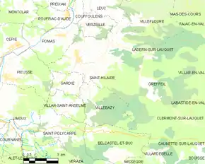 Poziția localității Saint-Hilaire