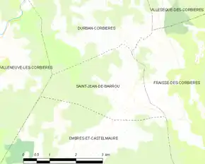 Poziția localității Saint-Jean-de-Barrou