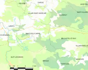 Poziția localității Saint-Polycarpe