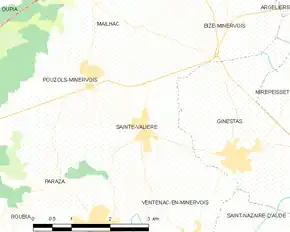 Poziția localității Sainte-Valière