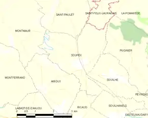 Poziția localității Soupex