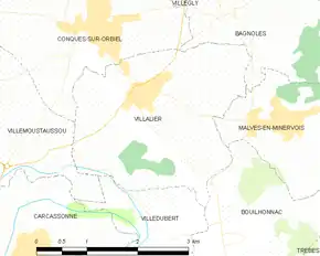 Poziția localității Villalier