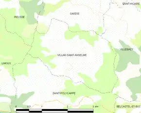 Poziția localității Villar-Saint-Anselme