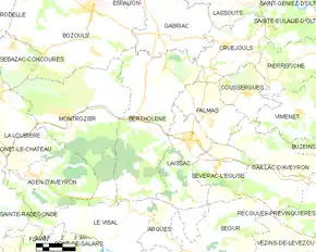 Poziția localității Bertholène