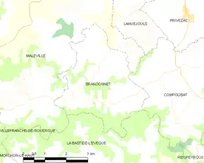 Poziția localității Brandonnet