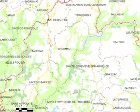 Poziția localității Brommat