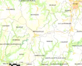 Poziția localității Baraqueville