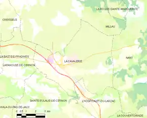 Poziția localității La Cavalerie