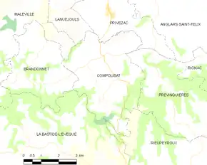 Poziția localității Compolibat