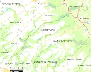 Poziția localității Condom-d'Aubrac