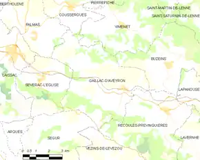 Poziția localității Gaillac-d'Aveyron